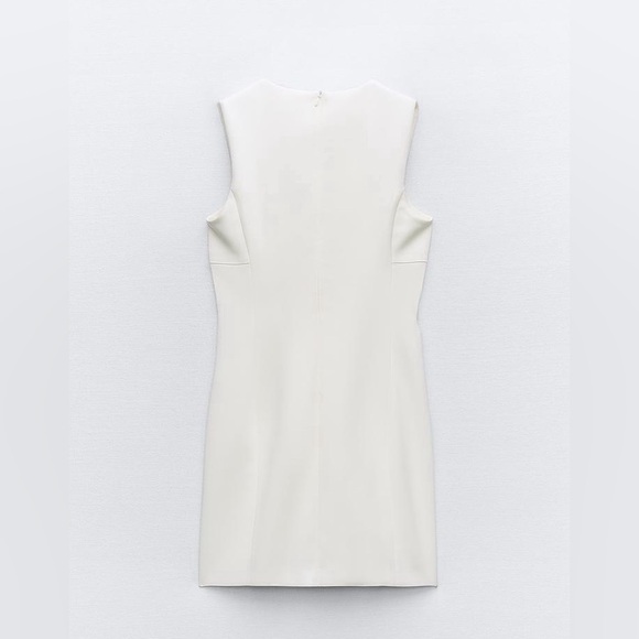 ZARA Squared Neck Mini Dress NWT Large - Picture 6 of 12